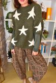 Big Softie Star Short Sleeve Knit Deep Khaki